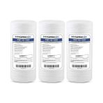 HX-SWC-45-1005/3 Evrensel Tüm Ev Tortu Ipi Sarılı Su Filtresi Kartuşu 11,4 cm x 25,4 cm - 5 Mikron-3 Paket, Beyaz