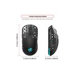 HXSJ T90 Kablosuz 3 Modlu Mouse -650 Mah Batarya - 4800 Fps Özel Baskılı Tasarım - Rgb