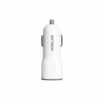 HY-X40 3.4A Hızlı Şarj 2 USB Beyaz Araç Şarj Cihazı