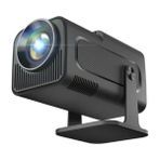 HY320 Siyah Taşınabilir Sinema Projektörü 4K 1080P 10 W Güçlü Bluetooth Akıllı Projeksiyon Wifi