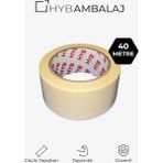Hyb Ambalaj 48MM x 40MT Maskeleme ve Boya Bandı - Iz Bırakmayan Kağıt Bant