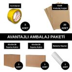 Hyb Ambalaj Avantajlı Ambalaj Paketi - Taşınma Seti - Balonlu Naylon - Bant - Koli - Kraft Kağıt