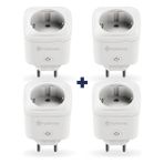 Hybrone Akım Korumalı Wi-Fi Akıllı Priz, 4lü Set, 16 Amper, Enerji Izleme, Çocuk Kilidi, Uygulama ile Uzaktan Kontrol - Beyaz - 1 Adet