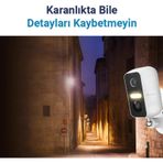 Hybrone Hold HY-CW3013-FB Akıllı İç ve Dış Ortam Bataryalı Wi-Fi Akıllı Kamera