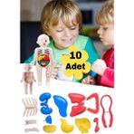 Hyd 10 Adet Eğitici Oyuncak Insan Vücudu Anatomisi Organ Bulmaca Puzzle Bultak Yapboz Montessori
