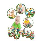 Hyd 104 Parça Bahçe Çiçek Yapım Seti Eğitici Oyuncak Çiçek Bahçesi Yapı Blokları Yapboz Bul Tak Puzzle