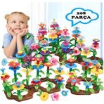 HYD 208 Parça Bahçe Çiçek Yapım Seti Yapı Blokları Yapboz Bul Tak Puzzle Eğitici Oyuncak