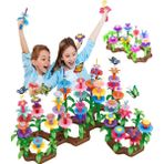 HYD 52 Parça Bahçe Çiçek Yapım Seti Yapı Blokları Yapboz Bul Tak Puzzle Eğitici Oyuncak - Renkli