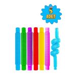 hyd 5'Li Pop Tubes Stres Giderici Popit Fidget Eğitici Oyuncak (5 Adet Pop Tube)