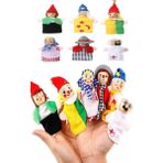 HYD Ahşap Aile Parmak Kukla Bebek Çocuk Oyunu Masal Hikaye Görsel Anlatım Zeka Gelişim Oyuncak - Meslekler