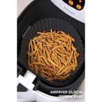 hyd Airfryer Ustası Pişirme Seti Silikon Pişirme Kabı Kalıbı Kağıdı Siyah