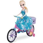 Hyd Frozen Karlar Ülkesi Elsa Bebek Müzikli Işıklı Bisikletli Pilli Elsa Oyuncak Bebek
