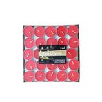 Hyd Kırmızı Tealight Yuvarlak Mum Set 50'Li