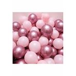Hyd Krom Pembe Ve Makaron (Pastel) Pembe Renk 15 Li Balon
