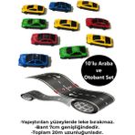 HYD Otobant Eğitici ve Eğlenceli Yol Yapım Oyuncak Road Tape Şerit Oyun Bandı ve 10'lu Araba Seti