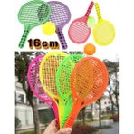 HYD Oyuncak 4'lü Set Plastik Raket Set Karne Hediyesi Okul Öncesi Hediyelik Tenis Raketi