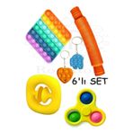 hyd Popit 6'Lı Stres Giderici Eğitici Oyuncak Set