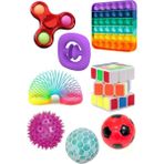 HYD Stres Giderici Set Popit Snapperz Pop It Stres Çarkı Işıklı Top Zeka Küpü Stres Yayı Stres Topu