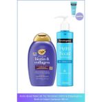 Hydro Boost Water Jel Yüz Temizleyici 200ml & Dolgunlaştırıcı Biotin & Kolajen Şampuan 385 ml