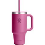 Hydro Flask All Around Travel Tumbler Pipetli Termos 946 ml (32 Oz) - Reef Pembe - 950 ml - 051-Pembe
