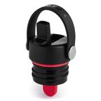 HYDRO FLASK - Standart açıklık için hasır kapak - sızdırmaz - petek izolasyonlu kapak - bulaşık makinesinde yıkanabilir - siyah