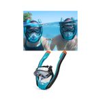Hydro - Pro Full Face Flowtech Snorkel Set Deniz Dalış Maskesi S - M Beden
