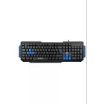 Hyk-46 Gamy Siyah Usb Mavi Tuşlu Q Gaming Kablolu Oyuncu Klavyesi
