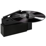 Hym Originals Duo Ayrılabilir Bluetooth Hoparlörlü Şarjlı ve Taşınabilir Akıllı Pikap Plakçalar, Siyah