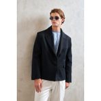 HYMAN Erkek Oversize Blazer Ceket - Lacivert - XL