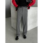 HYMAN Erkek Pileli Baggy Kalıp Kumaş Pantolon Antrasit XL