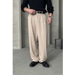 HYMAN Erkek Pileli Ekstra Baggy Kalıp Kumaş Pantolon