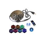 HyMark Bluetooth Tv Arkası Rgb Usb Şerit Led Aydınlatma 16 Renk 5metre
