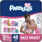 Hype Store 1 Numara Yenidoğan 2-5 kg Ekonomi Paketi Bebek Bezi (1 x 48 Adet)