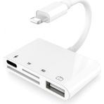 Hype Store 3343 Uyumlu Lightning To USB Lightning Micro Sd Tf Kart Okuyucu Çevirici Dönüştürücü Adaptör Dişi:lightning+Microsd+Sd+Usb Girişler - Option-1