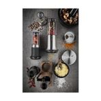 Hype Store 34623 Karabiber Değirmeni, Tuzluk X-Plosıon, Karabiber Için Baharat Değirmeni, Camdan, Seramik Öğütücü, Boş, Siyah/gümüş - Acı Kahve - Option-1