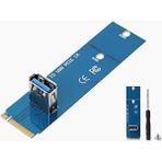 Hype Store 4444 Ngff M2 SSD To USB 3.0 Pci-E 1x 16X Çevirici Dönüştürücü Riser Kart Adaptörü - Standart