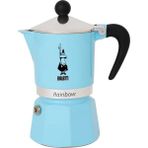Hype Store 5041 Rainbow Espresso Pişirici, Alüminyum, Açık Mavi, 1 Fincan