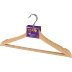 Hype Store Ahşap Görünümlü Plastik Askı, Elbise Askısı, Gömlek Askısı, Pantolon Askısı, Tişört Askısı (9, Bej)