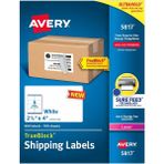 Hype Store Avery Yazdırılabilir Boş Kargo Etiketleri, 6,35 cm x 10,16 Cm, Beyaz, 800 Etiket, Lazer Yazıcı, Kalı - Çok Renkli - Standart
