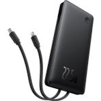 Hype Store Baseus Airpow Lite Power Bank 10000MAH 22.5W Dual-Cable Cosmic Black