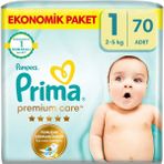 Hype Store Bebek Bezi Premium Care 1 Numara 70 Adet Yenidoğan