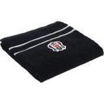 Hype Store Beşiktaş Arma Lisanslı DÜZ%100 Pamuk Yüz Havlusu, Siyah, 50X90 cm