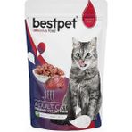 Hype Store Bestpet Yetişkin Kediler Için, Tahılsız, Jöle Içinde Sığır Parça Etli Yaş Mama (24 x 85GR)