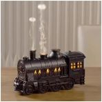Hype Store Buhar Treni Görünümlü 300ML Hava Nemlendirici Difüzör | Çift Nozullu Güçlü Soğuk Buhar | Dekoratif Masaüstü Ofis ve Yatak Odası Nem Makinesi | 24CM x 13CM | TD77 (Siyah) - 1BW-Beyaz