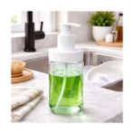 Hype Store Cam Sıvı Sabunluk & Deterjanlık Kilitli Pompalı Sıvı Sabun Haznesi Banyo Sabunluğu Mutfak Deterjanlığı Deterjan Kutusu 320 ml (1) - 0,25 gr