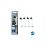 Hype Store Denthauz Charcoal - Ekstra Beyazlık Oral-B Uyumlu Diş Fırçası Başlığı - 4 Adet Yedek Başlık - Option-1 - (ClearEyelets)Black-RadiantOrchid