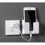 Hype Store ® Duvara Yapışan Telefon ve Kumanda Standı – Çok Amaçlı Plastik Şarj Istasyonu, Kolay Kurulumlu Orga - Çok Renkli - Standart
