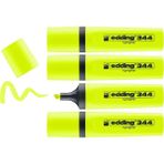 Hype Store Edding 344 Fosforlu Kalem, Sarı, 4'lü Set, 2-5 mm Kesik Ucu - Çok Renkli - Standart