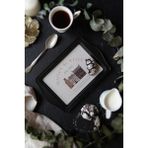 Hype Store -EE170-7F Azura Coffee Desenli Dikdörtgen Tepsi 16X25 cm (Azura Coffee) - Standart