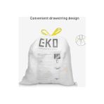 Hype Store Eko Kolay Dağıtım Rulosu 80 Adet Ekstra Güçlü Ipli Küçük Çöp Torbası, 4 Galon Çöp Torbası (10-15L) 1 Paket Beyaz, Kod C - 000-Siyah - Option-1